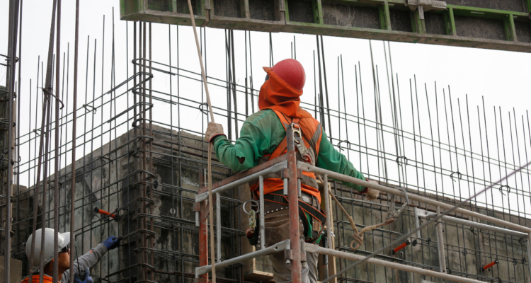 Foto de contexto de trabajador de la construcción.
