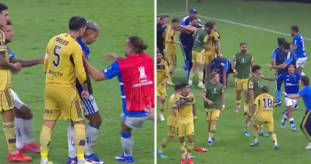 Boca perdió con Cruzeiro y partido de Copa Libertadores terminó en batahola.