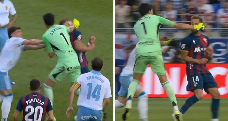 Esteban Andrada agredió brutalmente a rival en LaLiga de España.