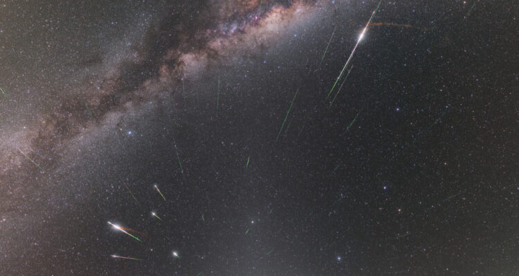 Foto de la lluvia de Eta Acuáridas