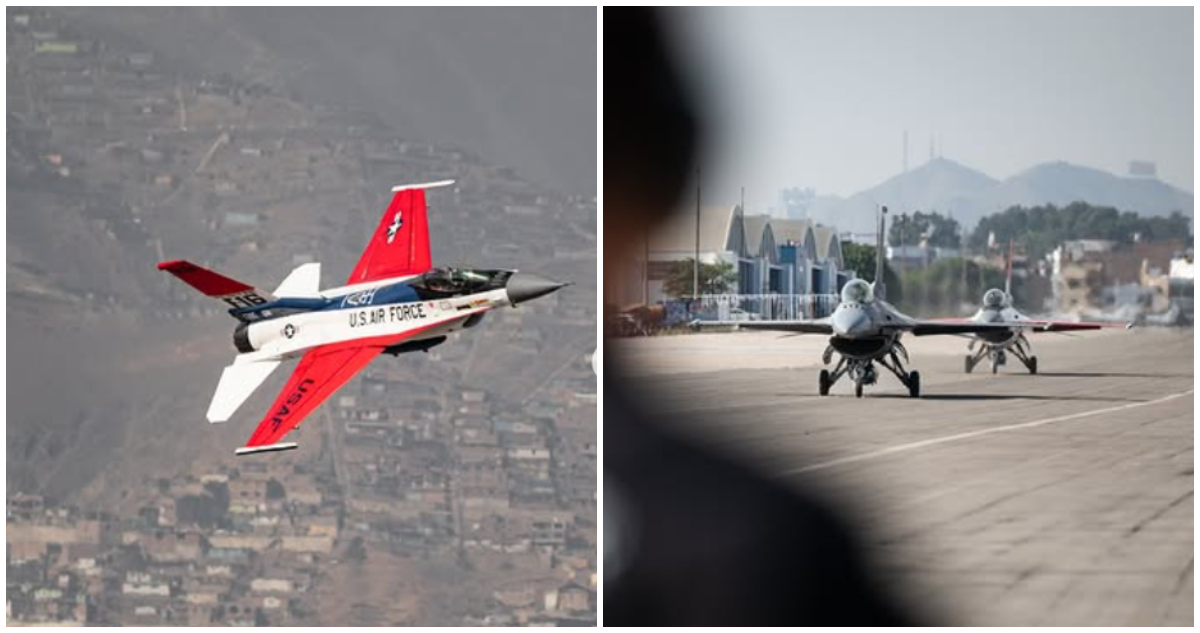 Los aviones del Viper Demo Team en Lima