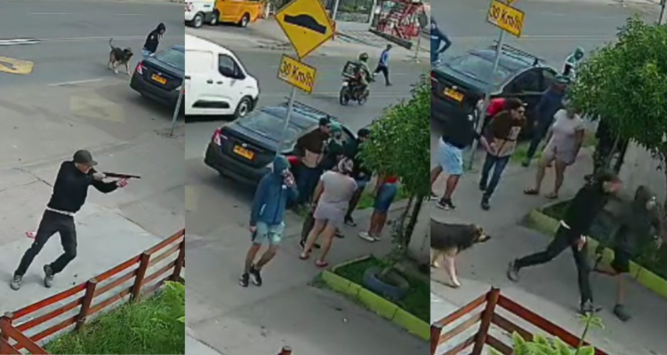 Escopeta, pistola y transeúntes: captan violenta balacera a plena luz del día en centro de Antofagasta