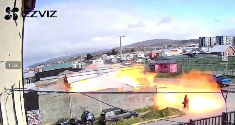 VIDEO | Impresionante explosión deja a hombre en estado grave: mujer salvó de milagro