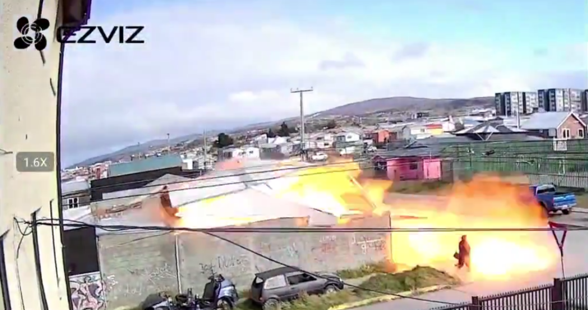 VIDEO | Impresionante explosión deja a hombre en estado grave: mujer salvó de milagro