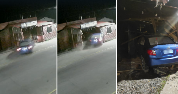 Conductor ebrio embistió con su auto local de comida en Hualqui: lo había remodelado hace poco