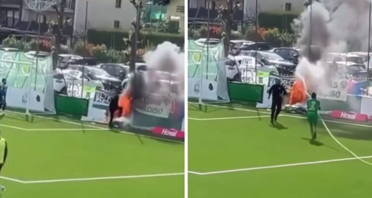 Futbolista argentino se viste de héroe en fútbol suizo: extingue incendio en medio de partido