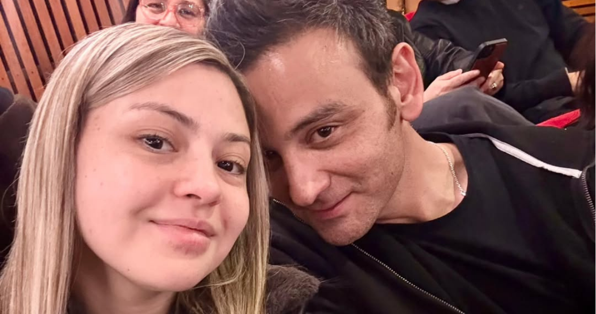 Antonia junto a su padre, Gonzalo Ramírez