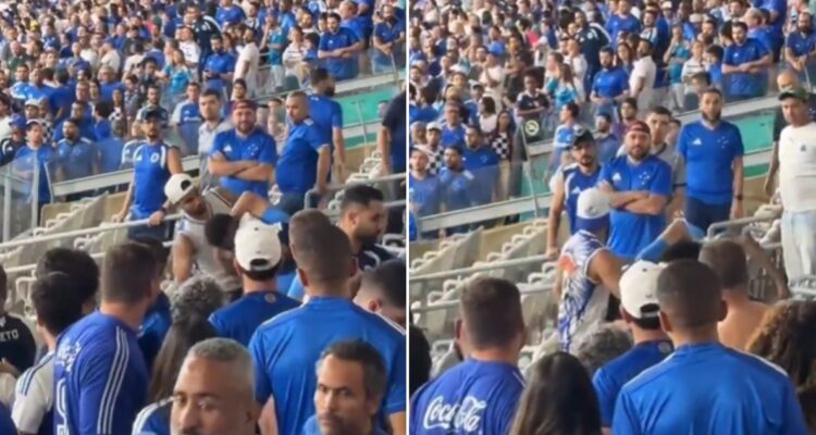 HInchas del Cruzeiro a los golpes entre sí tras caída ante UC en Libertadores