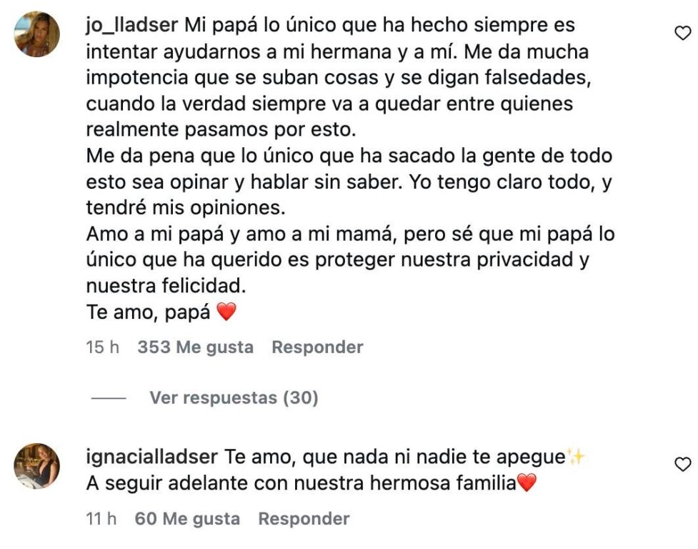 Hijas le dan la razón a Lladser en polémica con Aereboe: "lo único que ha hecho es intentar ayudarnos"