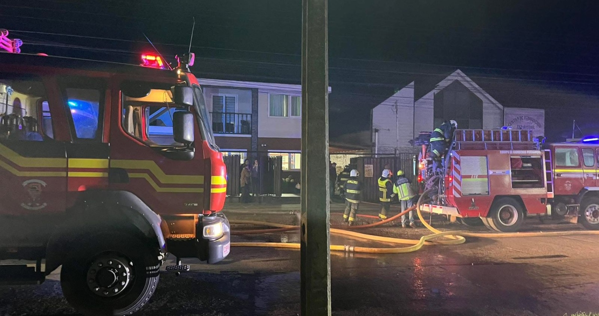 Incendio de vivienda en Purranque