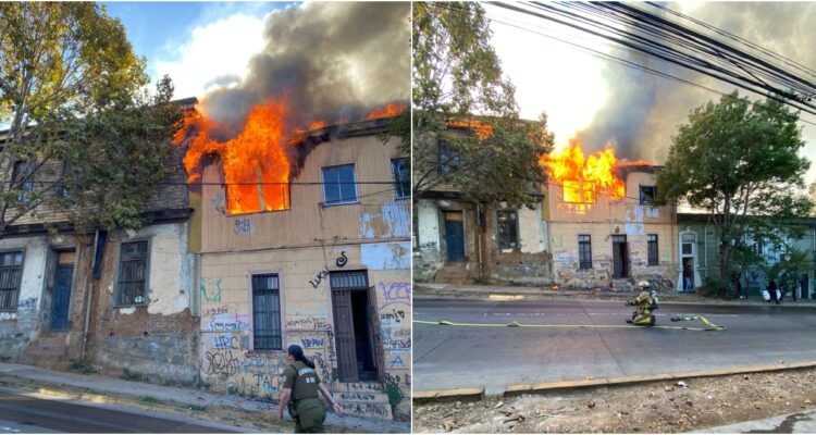 INCENDIO DE VIVIENDAS EN CERRO PLAYA ANCHA DE Valparaíso