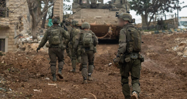 Actividad de soldados israelíes en el sur del Líbano