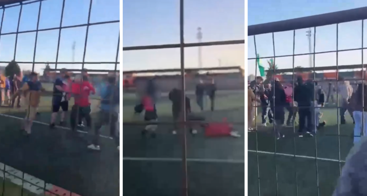 Jugadores y familiares protagonizan batalla campal tras partido amateur en Nueva Imperial