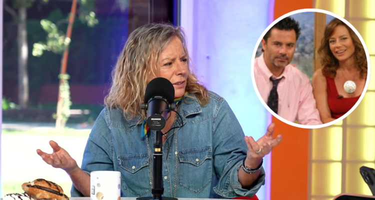 Kathy Salosny y Felipe Camiroaga en referencia a TVN