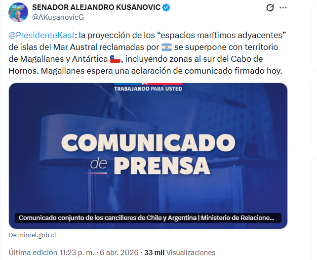 Canciller explica polémica declaración con Argentina ante críticas: "Es política de Estado de 35 años"