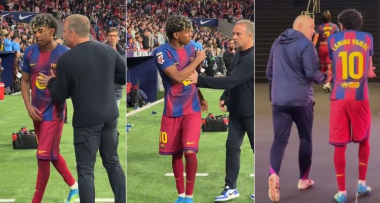 Lamine Yamal y su enojo con el DT del Barcelona, Hansi Flick