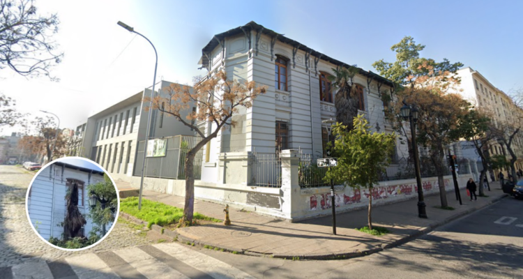 Encapuchados lanzan 15 bombas molotov al exterior del Liceo de Aplicación: quemaron una palmera