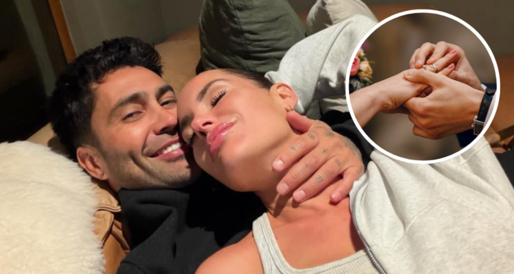 Luis Jiménez junto a Gala Caldirola