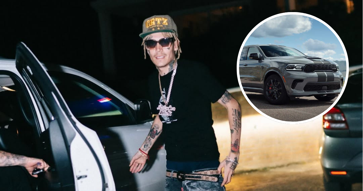 Marcianeke y dodge durango en referencia a robo de su vehículo