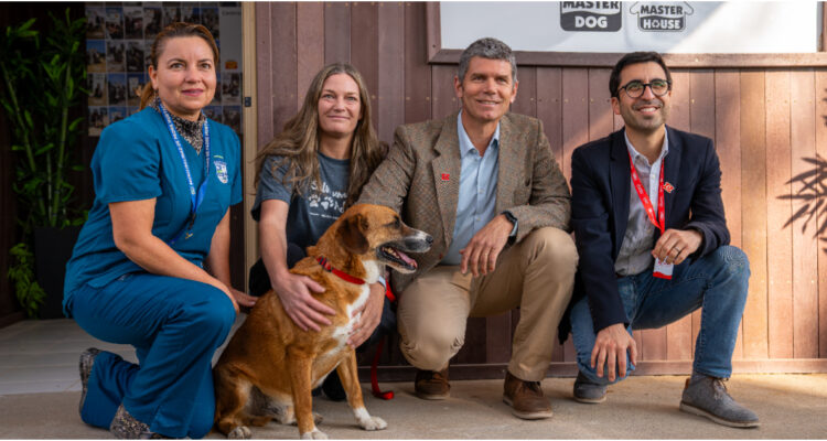 Master House inauguró un centro de rehabilitación para perritos fabricado con plásticos reciclados