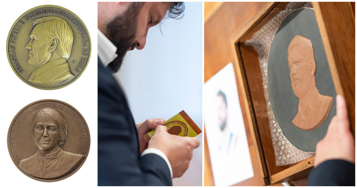 Como con todos los expresidentes: Casa de Moneda ya tiene molde para vender medalla de rostro de Boric
