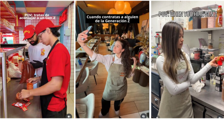 Video memes de la generación Z en el trabajo