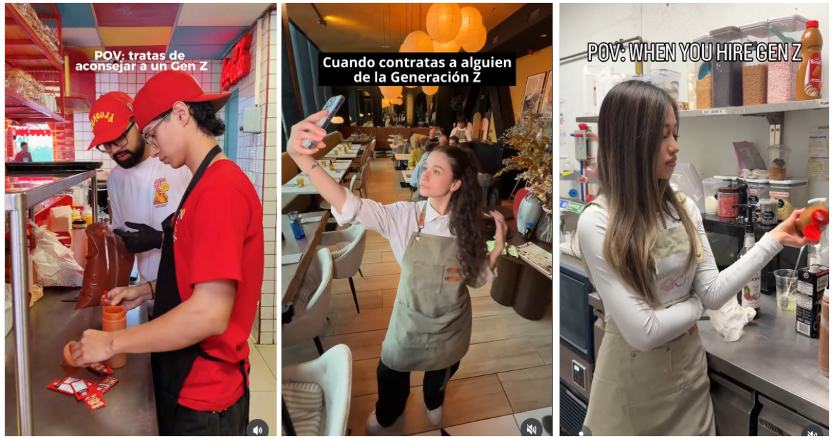 Video memes de la generación Z en el trabajo