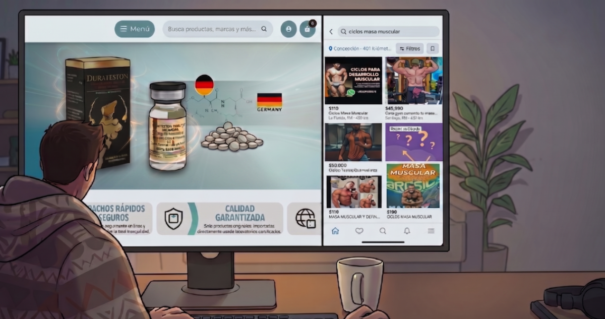 Mercado ilegal de anabólicos