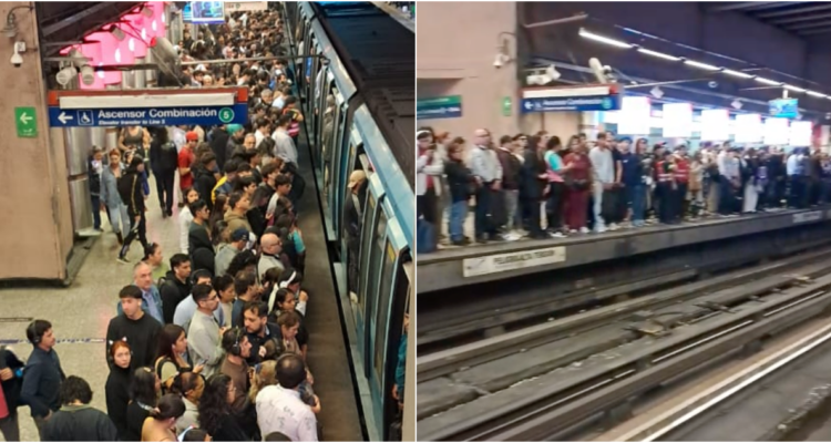 Metro de Santiago informa retraso del servicio en la Línea 1