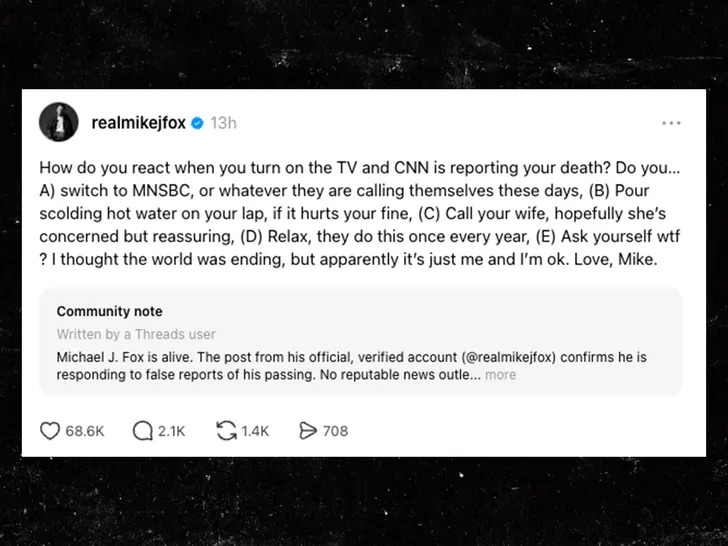 ¿Murió Michael J. Fox? publicación de CNN desató la alarma entre fanáticos del actor