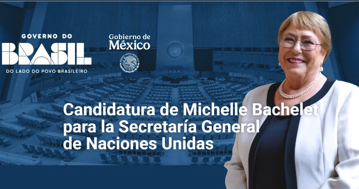 Michelle Bachelet lanza sitio web oficial con programa de su candidatura a la ONU