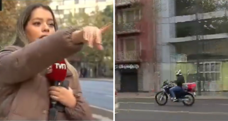 Periodista de TVN y motochorro que le robó a transeúnte