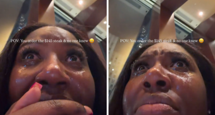 Mujer estalla en llanto al pagar cuenta en lujoso restaurante: no miró la carta