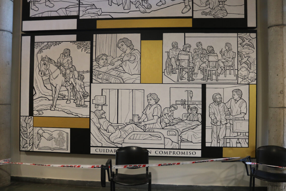 Sale a la luz el último mural de Claudio Di Girolamo: fue terminado por sus hijos