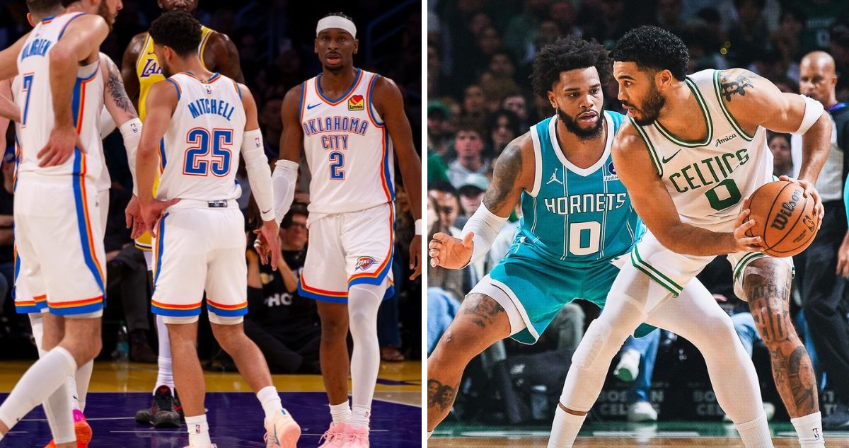 Thunder y Celtics festejaron en noche de NBA.