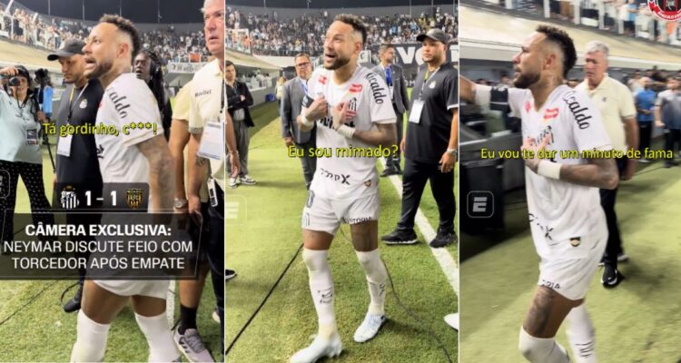 Neymar pelea con hinchas de su propio equipo tras papelón en la Copa Sudamericana