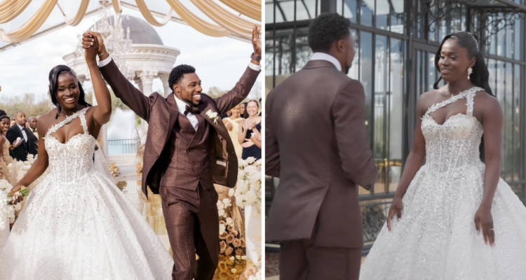 Noah Lyles y su esposa Junelle Bromfield Lyles