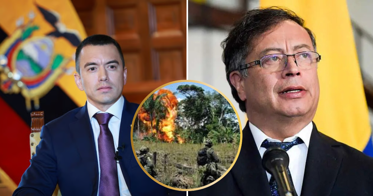 Daniel Noboa y Gustavo Petro