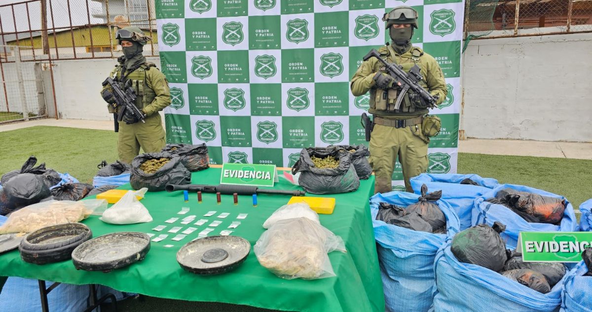 Región de Antofagasta suma 21,7 toneladas de droga incautada: alza de 304% respecto al 2025