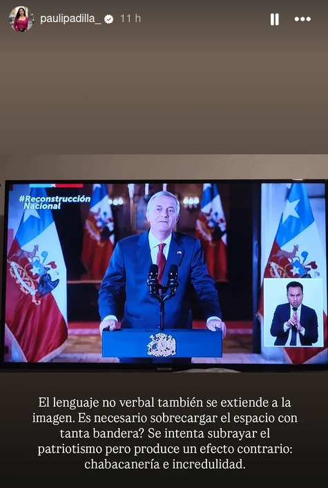 Paulina Padilla y su critica a cadena nacional de José Antonio Kast