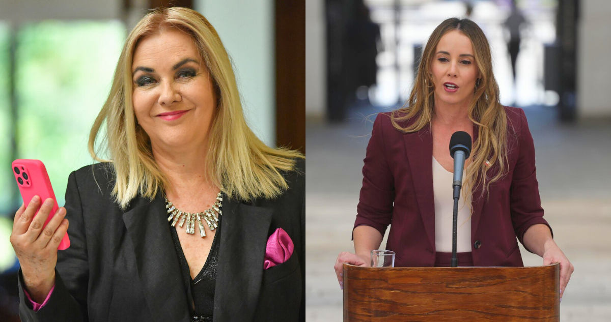 Pamela Jiles y Mara Sedini