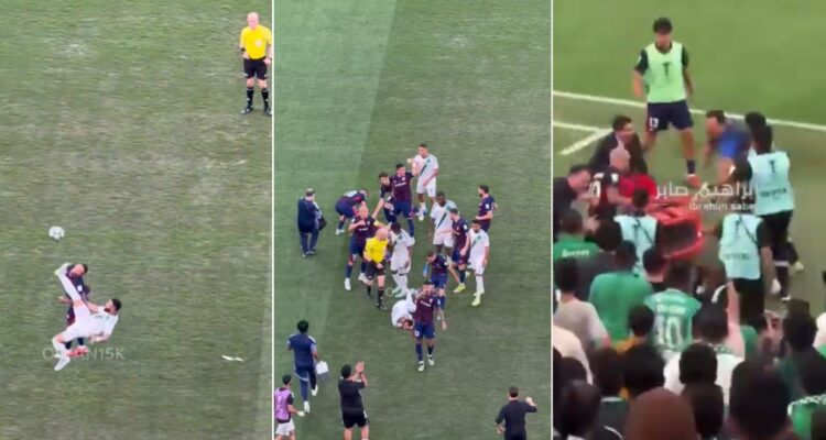 Patada directa a la cara desata caos en Champions de Asia