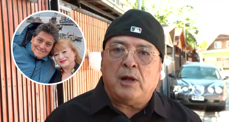 Pato Mejías y en miniatura Juan Carlos Donoso de Los Atletas de la Risa junto a su esposa