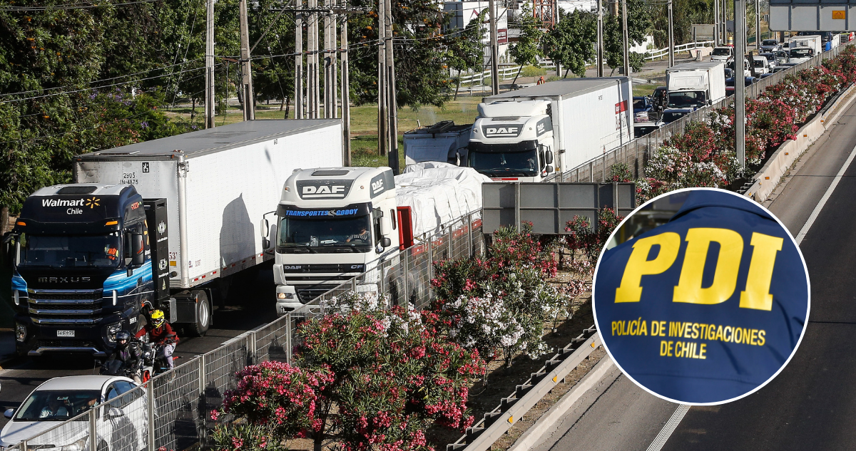 PDI desarticula red dedicada a robo de camiones en la Ruta 5 Sur: operaba desde Cabrero hasta Valdivia