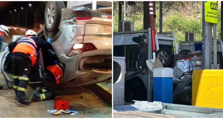 Accidente en peaje Agua Amarilla evidencia grave caso de violencia: conductor habría secuestrado a expareja