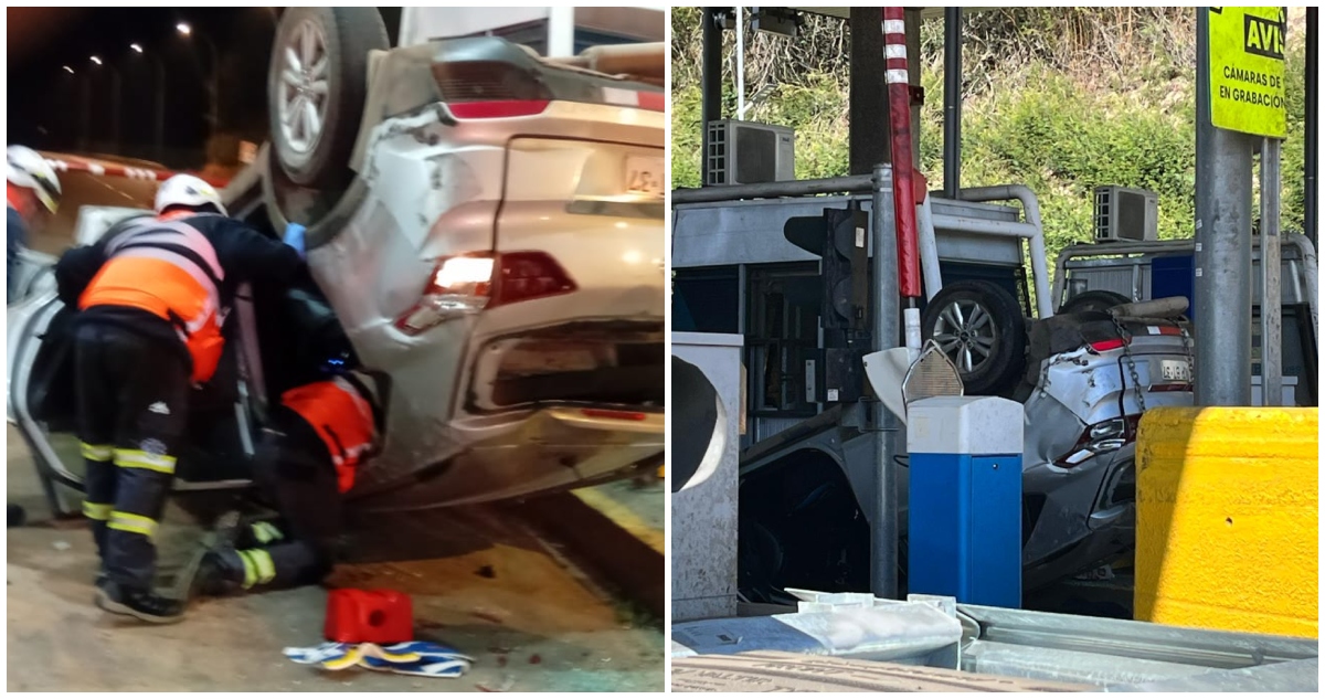 Accidente en peaje Agua Amarilla evidencia grave caso de violencia: conductor habría secuestrado a expareja