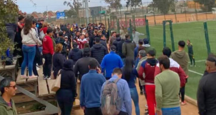 pelea entre apoderados durante el Coquimbo La Serena Sub 14