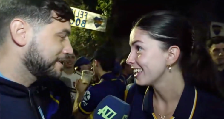 periodista entrevista a hincha de boca juniors