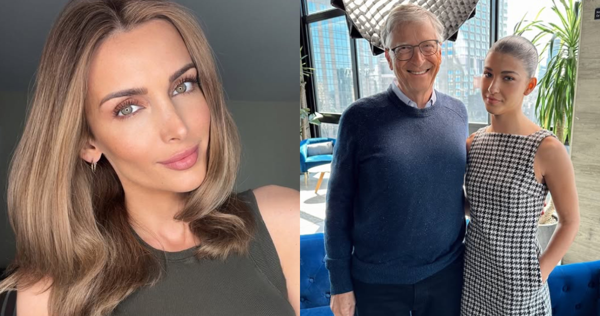 Fotos de Kacie N. Margis y Phoebe Gates junto a su padres