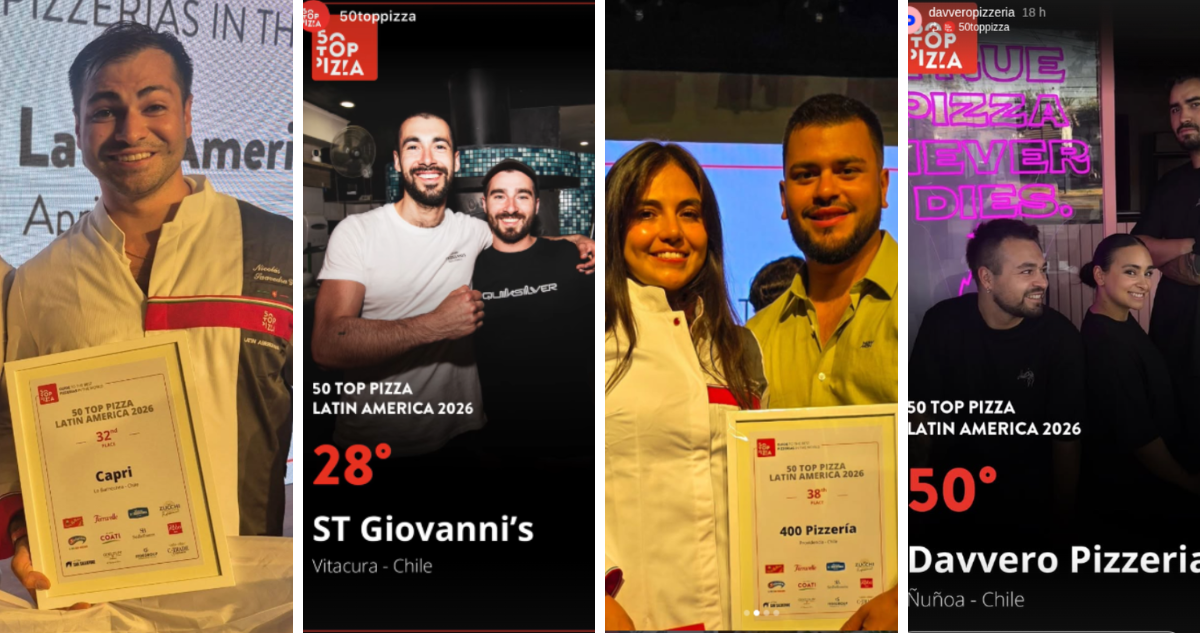 pizzerías chilenas top 50